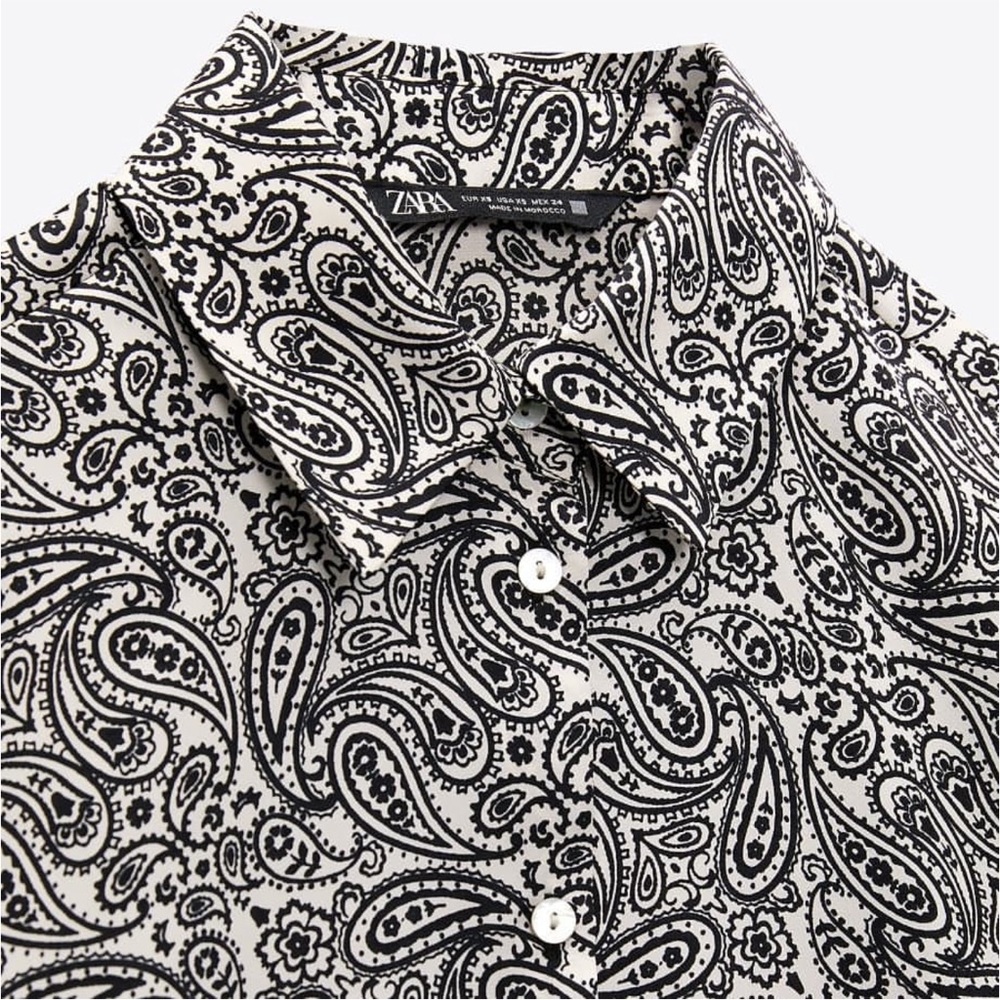 Zara Paisley Print Women's Top